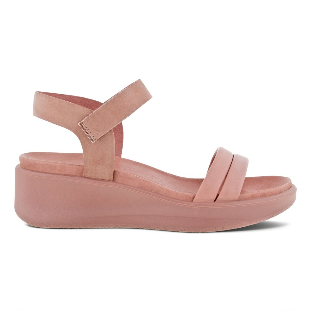 Womens Sandals - ECCO Flowt Lx Wedge - Pink - 8570QUJEC